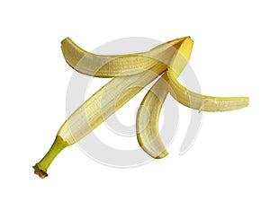 Banana peel with clipping path