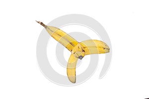 Banana peel isolated