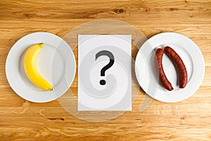 Banana or sausage, health or cancer, fruit or meat