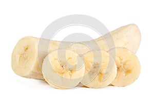 Banana slice closeup