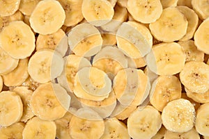 Banana slices background