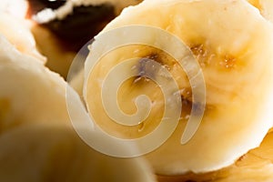 Banana slices background