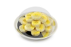 Banana Slices with Honey