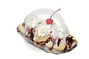 Banana Split with Clipping Path photo