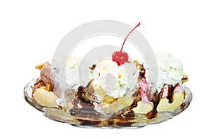 Banana Split with Clipping Path