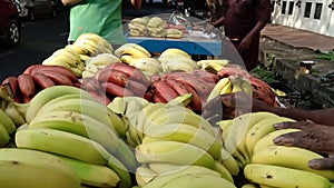 A banana street vendor
