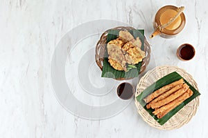 Banana and vegetable Fritters photo