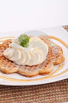 Banana waffle