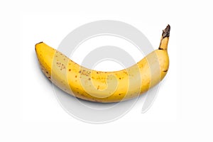 Banana on a white background