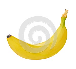Banana on a white isolated background