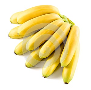 Bananas. Bunch isolated on white background