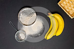 Bananas flour Gut health, keto, ketogenic, low carb diet, gluten free, planted based vegan food
