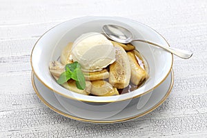 Bananas foster, american cuisine photo