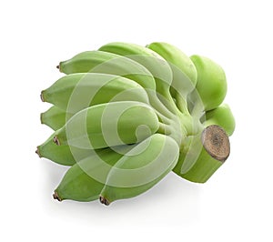 Bananas,Thai cultivated banana, Thai bananas on on white background