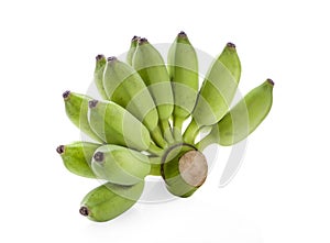 Bananas,Thai cultivated banana, Thai bananas on on white background