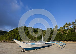Banca boat at rest photo