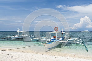 Banca boats, Bohol - Philippines. photo