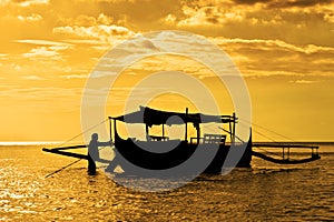 Banca fishing boat photo
