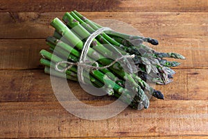 Banch of fresh green asparagus