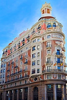 Banco de Valencia building in Pintor Sorolla street photo