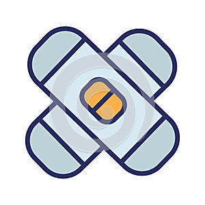 Band aid, bandage Isolated Vector icon which can easily modify or edit