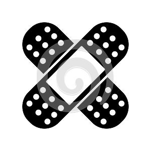 Band aid icon vector on trendy style for design and print