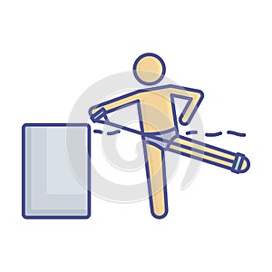 Band Fill Vector icon which can easily modify or edit