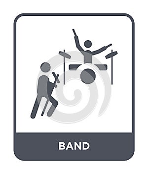 band icon in trendy design style. band icon isolated on white background. band vector icon simple and modern flat symbol for web