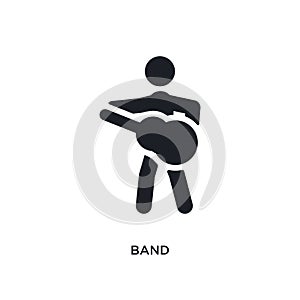 band isolated icon. simple element illustration from ultimate glyphicons concept icons. band editable logo sign symbol design on