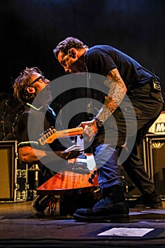 Band McFly performing at St Albans Pub in the Park.