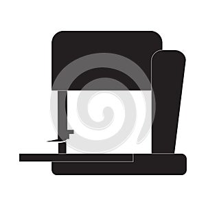 Band saw cutting tool on white background