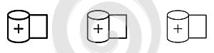 Bandage roll icon vector
