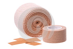 Bandages and Plasters Macro Isolated
