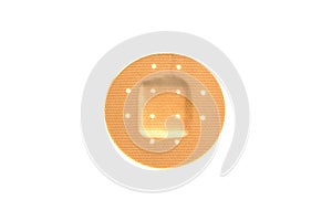 Bandaid circle on isolate background