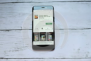 BANDAR SERI BEGAWAN,BRUNEI - JANUARY 21ST,2019 : SonyLIV application on an android Google Play Store.