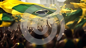 Bandeiras do brasil, 7 de setembro, AI-Generated photo