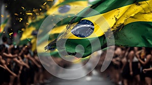 Bandeiras do brasil, 7 de setembro brazilian flag, AI-Generated photo