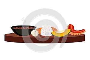 bandeja paisa illustration photo