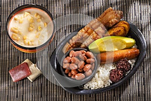 Bandeja paisa, typical Colombian main dish - Gastronomy of Antioquia