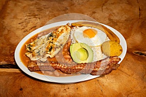 Bandeja paisa, typical Colombian main dish - Gastronomy of Antioquia photo