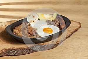 Bandeja paisa, a typical dish in the AntioqueÃÂ±a region of Colombia photo