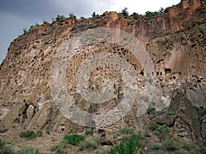 Bandelier Ruins Cliff photo