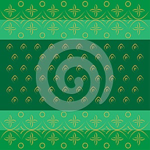 Bandhani bandhej Indian traditional pattern in green