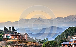 Bandipur village in Nepal photo