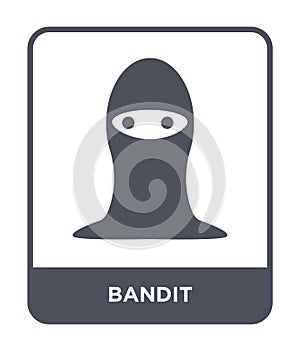 bandit icon in trendy design style. bandit icon isolated on white background. bandit vector icon simple and modern flat symbol for