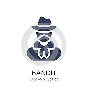 Bandit icon. Trendy flat vector Bandit icon on white background