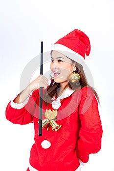 Bandleader christmas women with her mace