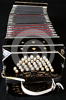 Bandoneon on Black