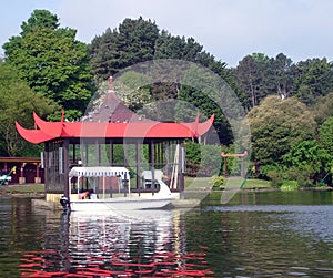 Bandstand on boating lake