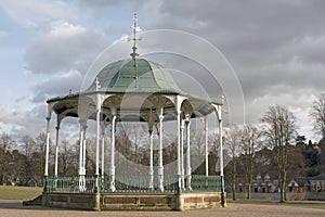 Bandstand in public park, Shrewsbury, England photo